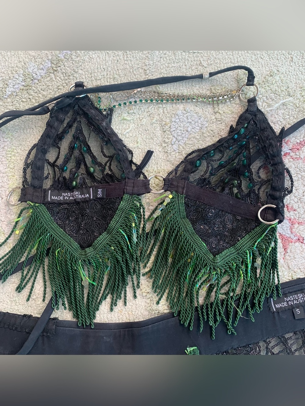 Nasteski The Label Hand-Beaded 2-Piece Rave & Festival Set - Picture 12 of 12